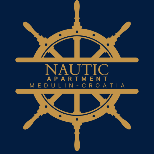 Blue Gold Castle Modern Icon Logo